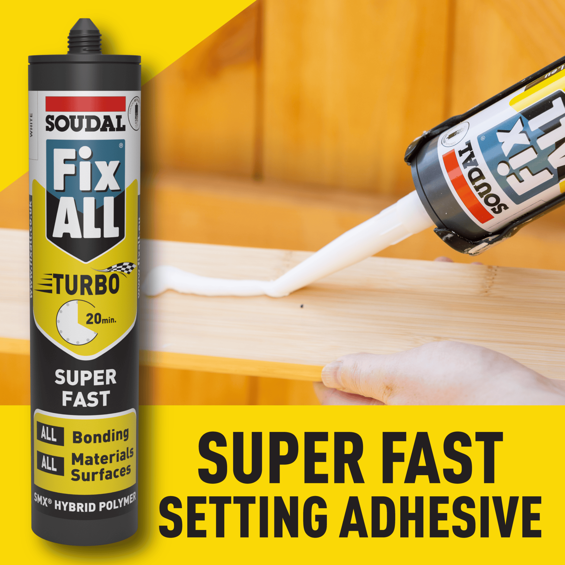 Soudal Fix All Turbo - Super Fast Hybrid Polymer - Image 2